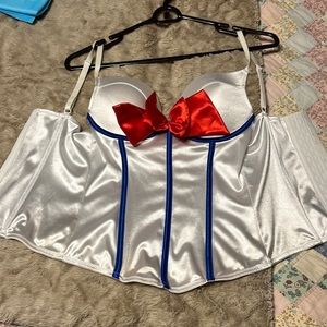 Sailor/nurse corset top Halloween